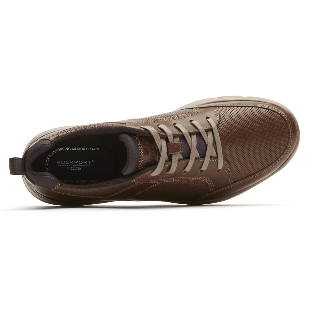 Rockport Singapore Mens Sneakers - City Edge Lace-Up Brown - KV6419052